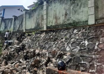 Pagar SMP Negeri 1 Nunukan Nyaris Runtuh, DPRD Minta Perbaikan Darurat