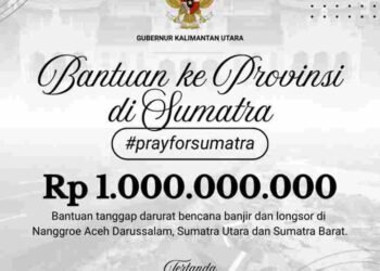 Pemprov Salurkan Bantuan Keuangan Tanggap Bencana Rp1 Milliar di Sumatera    