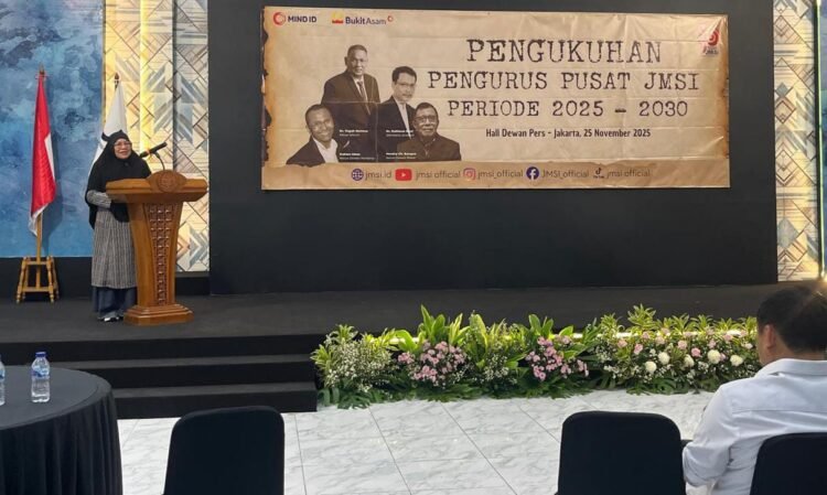 Wahida Baharuddin Upa Ceritakan Draf Badan Reforma Agraria di Forum Pengukuhan Pengurus Pusat JMSI   