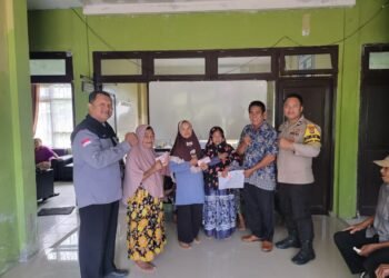 Penyaluran BLT DD di Desa Gunung Seriang Berjalan Lancar, Polresta Bulungan Pastikan Pengamanan