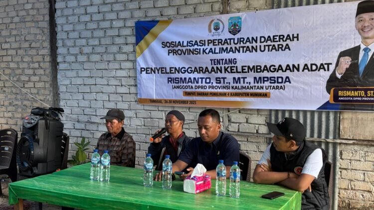 Rismanto Tekankan Pentingnya Lembaga Adat dalam Sosialisasi Perda di Nunukan   