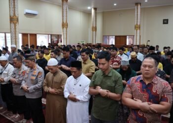 Polda Kalimantan Utara Gelar Sholat Ghaib dan Doa Bersama untuk Korban Bencana di Sumatera