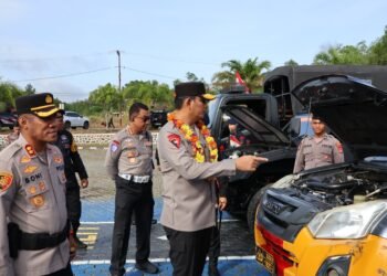 Kapolda Kaltara Lakukan Kunjungan Kerja ke Polres Nunukan, Tekankan Pengawasan Perbatasan dan Pelayanan Publik