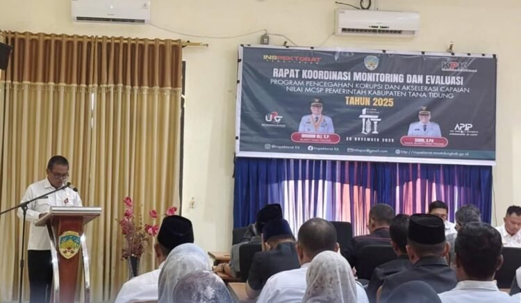 Tana Tidung Evaluasi Program Pencegahan Korupsi Perangkat Daerah