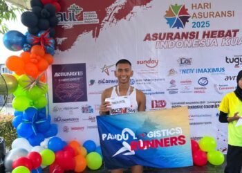 Personel Brigif TP 85/BTC Raih Juara II pada Ajang Running AAUI BPN Run 2025
