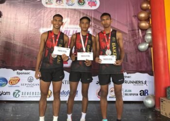 Tiga Personel Brigif TP 85/BTC Raih Juara pada Ajang Mulia Run 2025 di Balikpapan