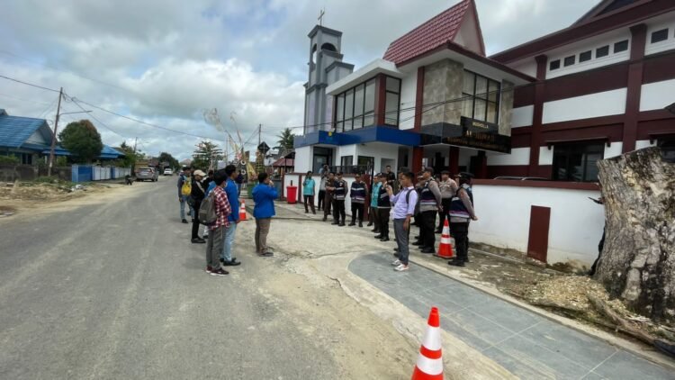 Polresta Bulungan Amankan Aksi Damai PMII Kaltara di Kejaksaan Tinggi