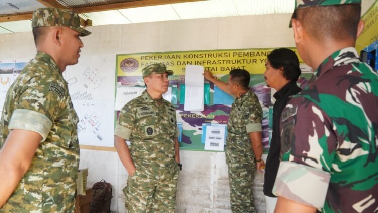 Irjenad Brigjen TNI Parlindungan Hutagalung,S.A.P Tinjau Lahan BIFA Brigif TP 85/BTC di Kutai Barat