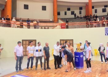 Polresta Bulungan Hadiri Final Turnamen Bola Voli Piala Bupati 2025