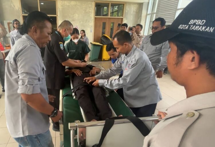 Simulasi Vertical Rescue, BPBD Kaltara Perkuat Respons Darurat di Rumah Sakit