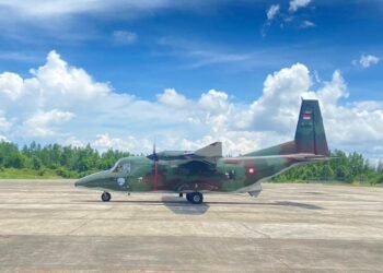 Serap Aspirasi Warga Krayan, TNI AU Operasikan Pesawat CASA Jelang Nataru