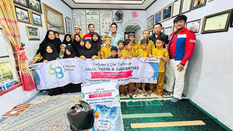 HUT ke-68 Pertamina, Pertamina Patra Niaga Regional Kalimantan Tebar Kepedulian di Tarakan
