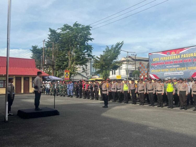 Polres Tarakan Kerahkan 218 Personel Amankan Ibadah Natal