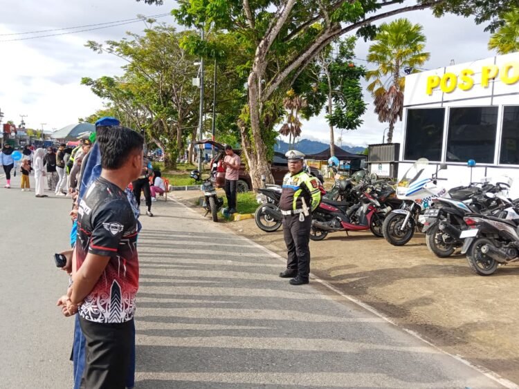 Polresta Bulungan Intensifkan Pengamanan di Pos Terpadu 