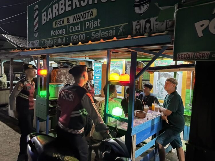 Ditsamapta Polda Kaltara Gelar Patroli Dialogis Malam Hari di Wilayah Bulungan