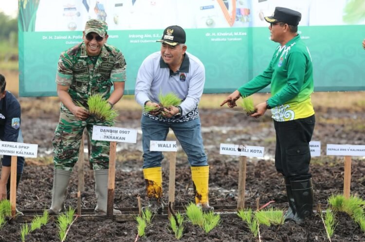 Kodim 0907/Tarakan Kawal Cetak Sawah Rakyat, Dukung Swasembada Pangan