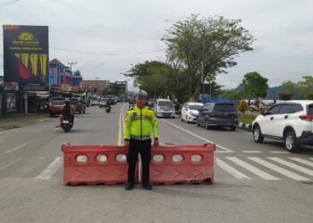 Polri Hadir di Tengah Masyarakat, Sat Lantas Polresta Bulungan Amankan Car Free Day di Tebu Kayan