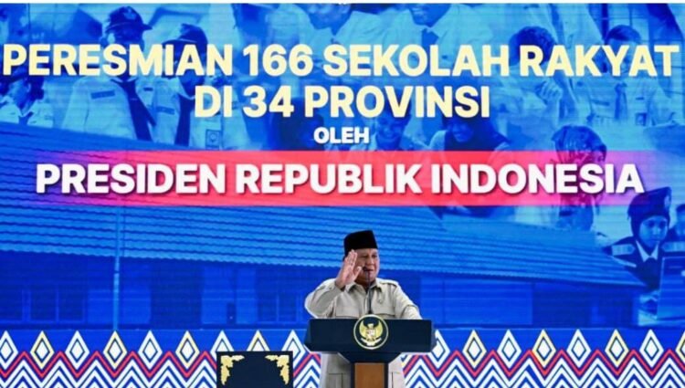 Resmikan 166 Sekolah Rakyat di Seluruh Indonesia, Presiden Prabowo: Langkah Terobosan, Langkah Berani   