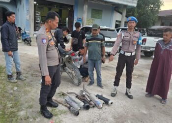 Respon Keluhan Masyarakat, Polisi Amankan Motor Berknalpot Tidak Standar   