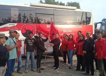 Peduli Kemanusiaan, PDI Perjuangan Tarakan Berangkatkan Bus Klinik ke Wilayah Bencana