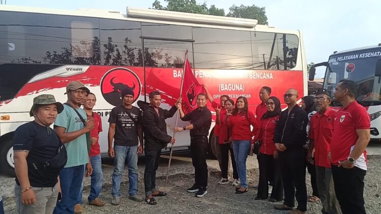Peduli Kemanusiaan, PDI Perjuangan Tarakan Berangkatkan Bus Klinik ke Wilayah Bencana