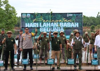 Kapolda Kaltara Hadiri Penanaman Mangrove, Tegaskan Komitmen Jaga Ekosistem Pesisir