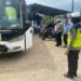 Cegah Kecelakaan, Satlantas Polresta Bulungan Laksanakan Ramp Check Armada Bus PT. MIL dalam Ops Keselamatan Kayan 2026