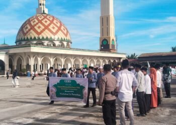 Polresta Bulungan Amankan Pawai Tarhib Ramadhan 1447 H/2026 di Tanjung Selor, Pastikan Kegiatan Berjalan Aman dan Lancar