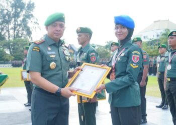 Pangdam VI/Mulawarman Apresiasi 18 Prajurit dan Pelatih Berprestasi