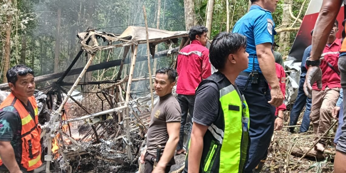 Tim KNKT Tiba di Long Bawan, TKP Pesawat Jatuh Masih Status Quo