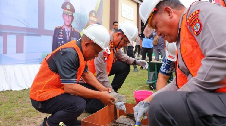 Kapolda Kaltara Pimpin Peletakan Batu Pertama Pembangunan Gedung Ditreskrimsus Polda Kaltara