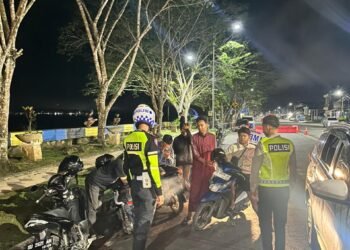 Patroli Blue Light Polresta Bulungan Bubarkan Balap Liar dan Konvoi Sahur