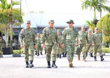 Kunjungan Panglima TNI di Sebuku, Tinjau Kesiapan Daerah Latihan