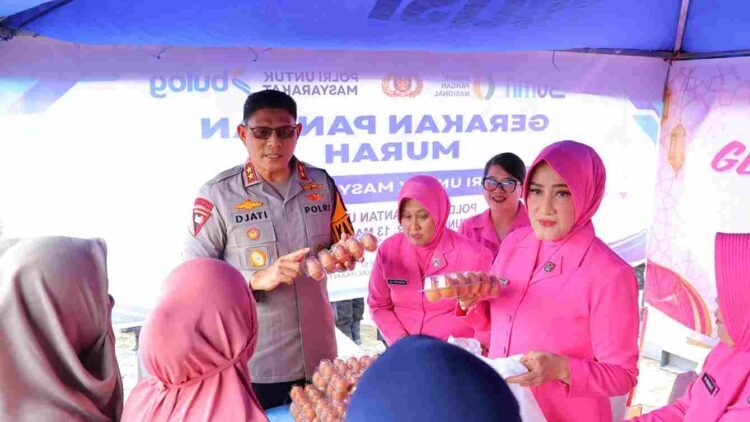 Kapolda Kaltara Pantau Bazar Pangan Murah, Warga Tanjung Selor Antusias