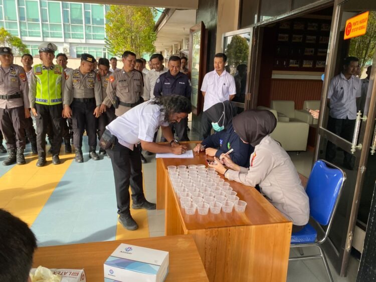 Polresta Bulungan Gelar Tes Urine Personel, Hasil Negatif
