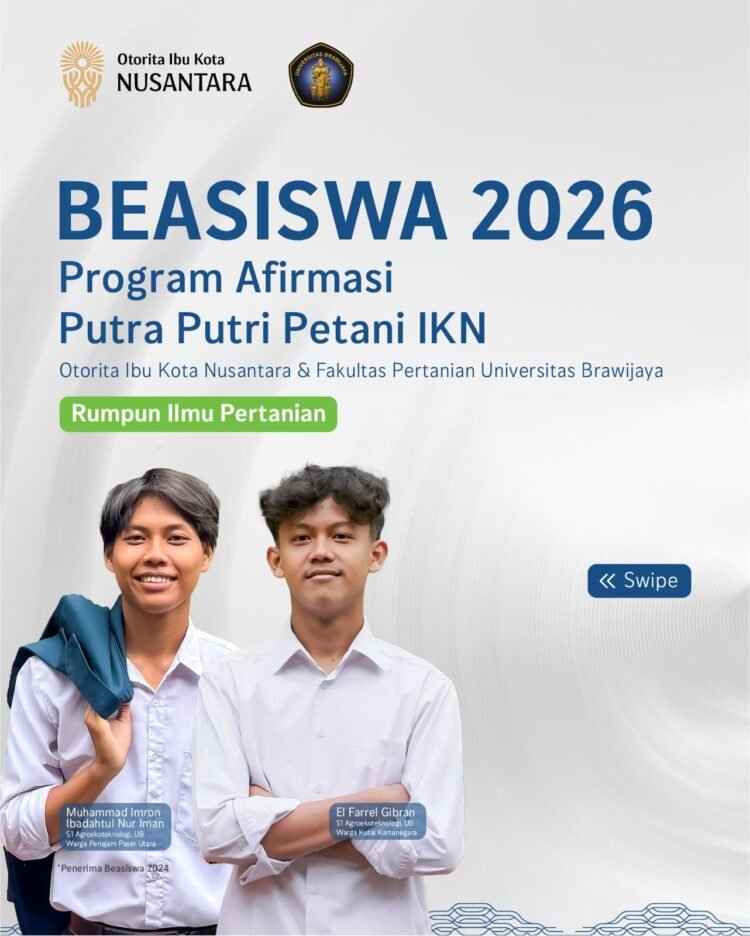 Siapkan Talenta Lokal Superhub Ekonomi Nusantara, Otorita IKN dan Universitas Brawijaya Buka Program Beasiswa bagi Warga Delineasi IKN