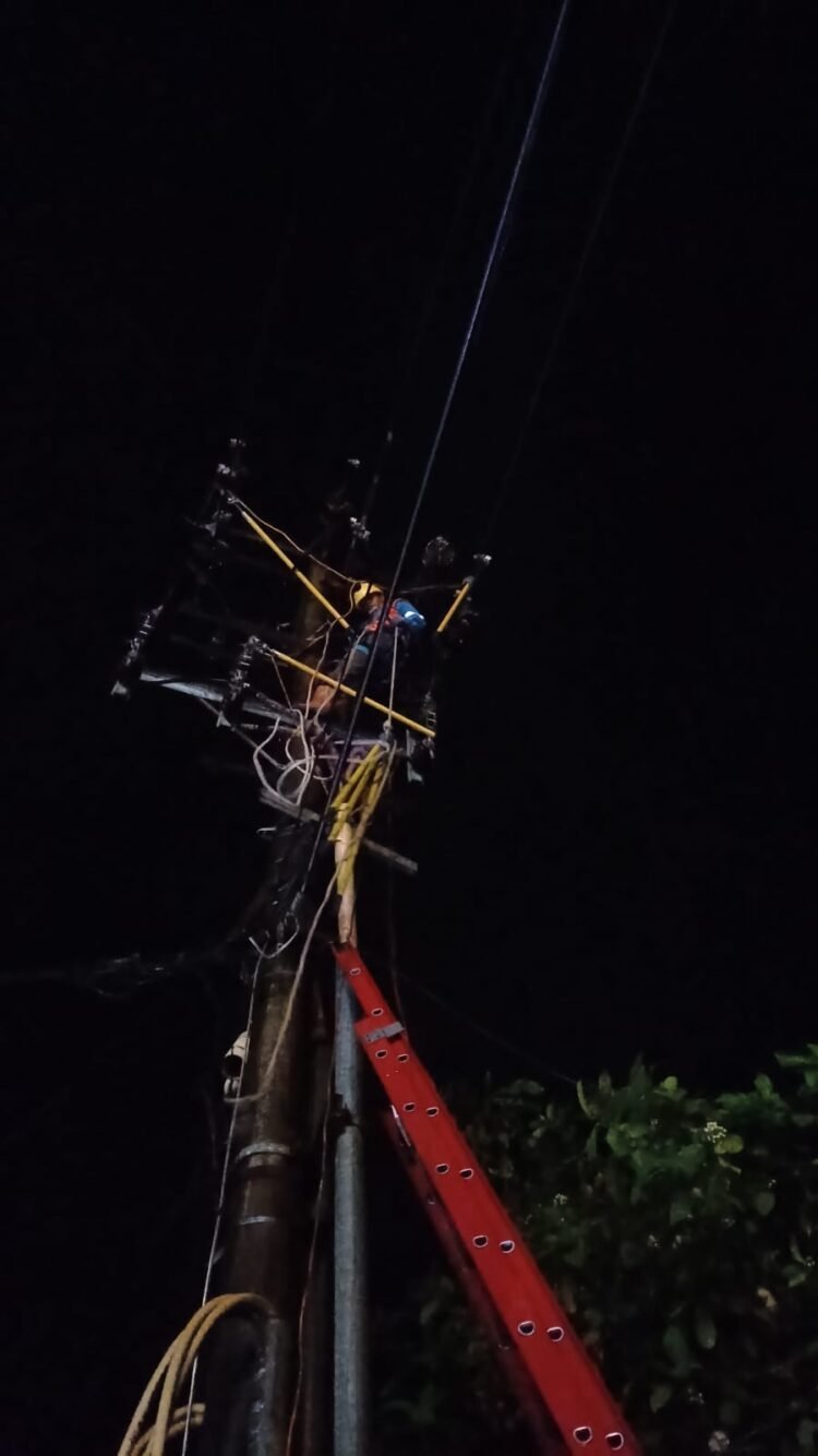Listrik Tarakan Kembali Normal Setelah Cuaca Ekstrem, PLN Turunkan 57 Personil