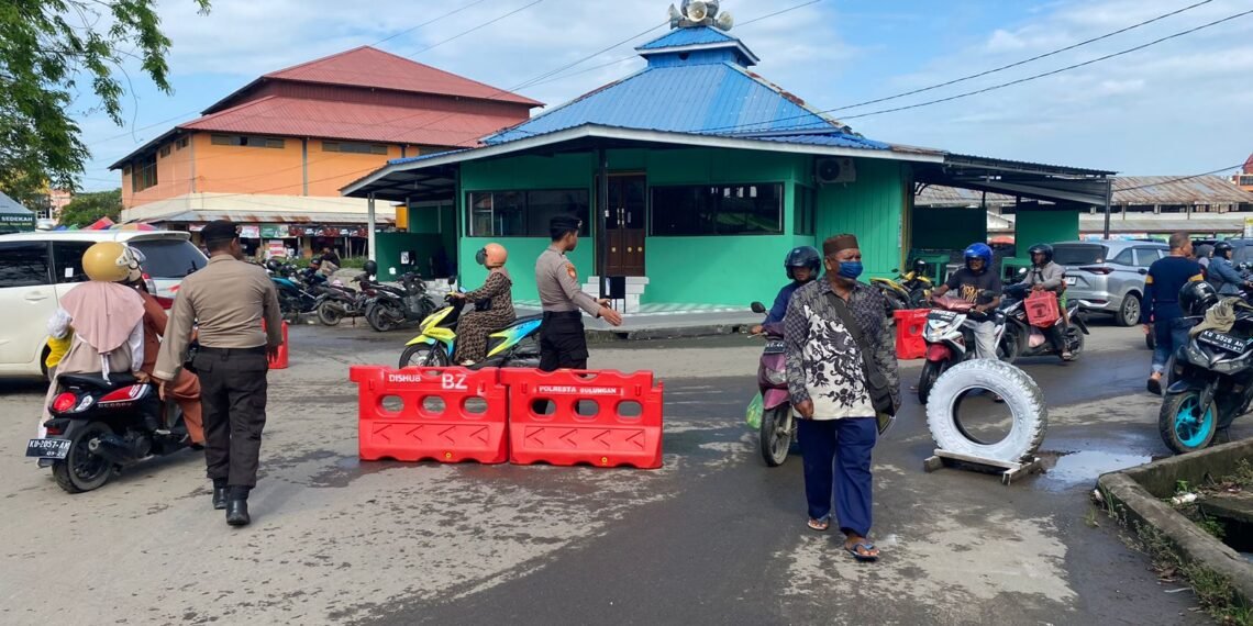 Polresta Bulungan Intensifkan Pengamanan Pasar Induk, Pantau Aktivitas Belanja dan Arus Mudik