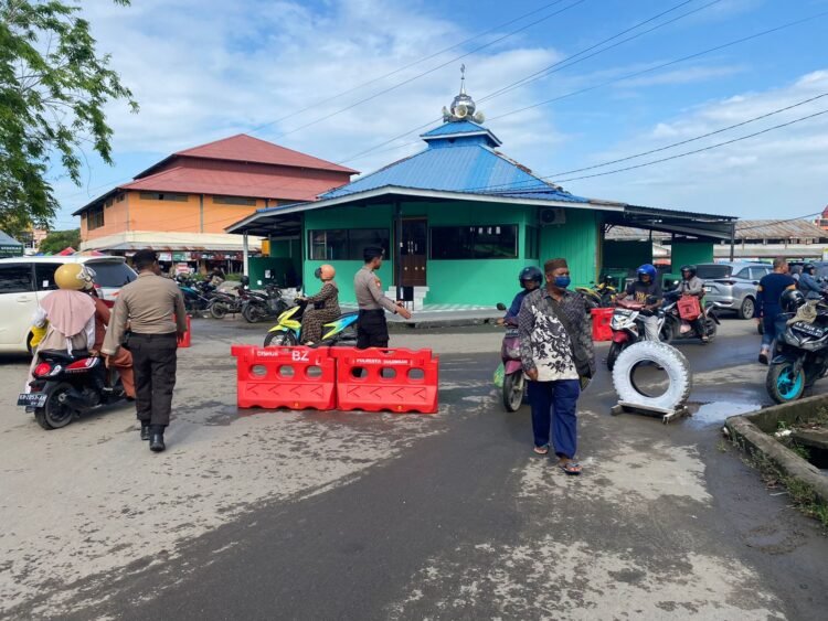 Polresta Bulungan Intensifkan Pengamanan Pasar Induk, Pantau Aktivitas Belanja dan Arus Mudik