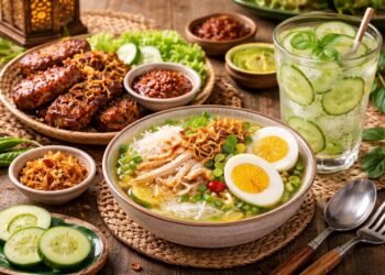 Menu Sederhana Ramadan Hari ke-27: Soto Ayam Hangat dan Tempe Bacem Rumahan
