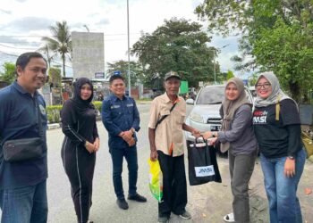 JMSI Kaltara Turun ke Jalan, Salurkan Bantuan Sembako Secara Mobile