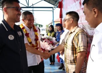 Wakapolda Kaltara Brigjen Pol. Yusuf S.I.K., M.Hum Tiba di Tanjung Selor, Disambut Hangat Oleh Brigjen Pol. Andries Hermanto S.I.K., S.H., M.Si
