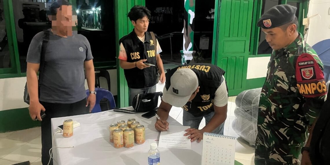 Patroli Perbatasan, Satgas Temukan Karpet Ilegal Tanpa Pemilik