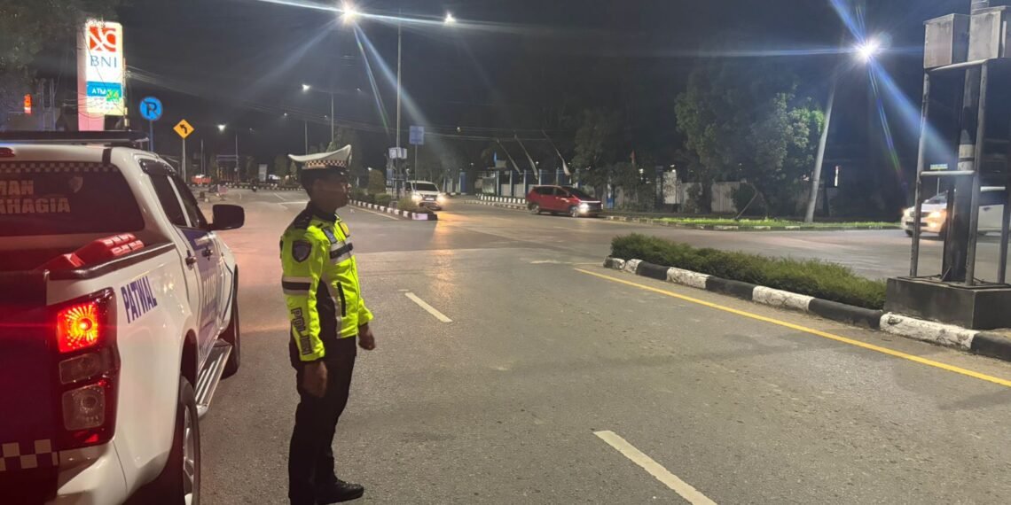 Patroli Blue Light Satlantas Bulungan, Warga Tanjung Selor Dihimbau Tertib Berlalu Lintas