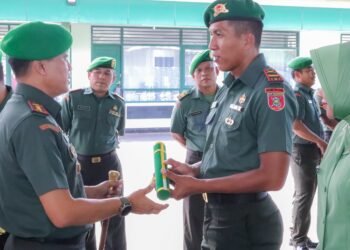 Kodim 0907 Tarakan Gelar Korp Raport Kenaikan Pangkat, Purna Tugas, Pindah Satuan dan Penerimaan Prajurit Baru