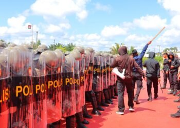 Personel Polda Kaltara Melaksanakan Latihan Praoperasi BKO Nusantara