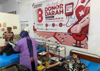 Tasyukuran dan Donor Darah Warnai HUT ke-18 Bawaslu Tarakan