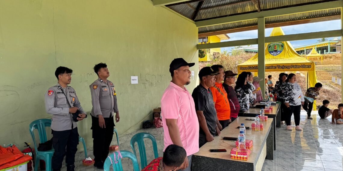 Polresta Bulungan Amankan Pembukaan Turnamen Sepak Bola Desa Kelubir
