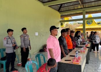 Polresta Bulungan Amankan Pembukaan Turnamen Sepak Bola Desa Kelubir