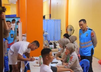 Wakapolda Kaltara Pantau Langsung Rikkes Tahap I Seleksi Polri 2026: Tegaskan Prinsip BETAH